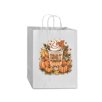 Fueled By Coffee & Pumpkin Spice Mart Paper Bag -13 X 7 X 17 | Artistshot