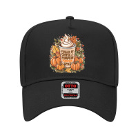 Fueled By Coffee & Pumpkin Spice Adjustable Baseball Cap | Artistshot