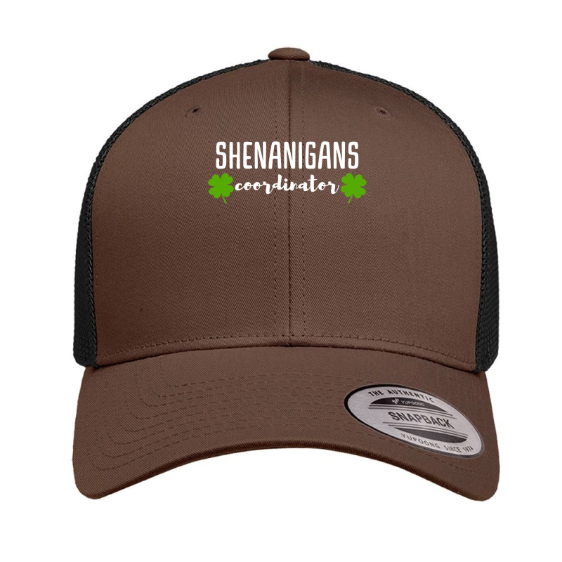 Shenanigans Coordinator  Saint Irish Pats St, Patrick's Day Retro Trucker Cap | Artistshot