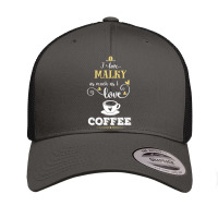 I Love Malky As Much As I Love Coffee Gift For Him Retro Trucker Cap | Artistshot