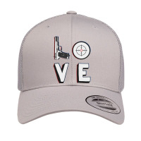 Love Shooting Target Retro Trucker Cap | Artistshot