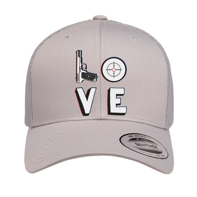 Love Shooting Target Retro Trucker Cap | Artistshot