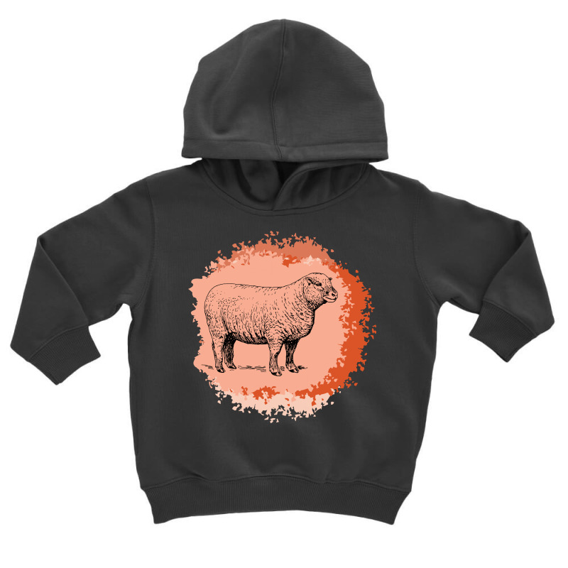 Vintage Sheep Toddler Hoodie by HRC Design | Artistshot