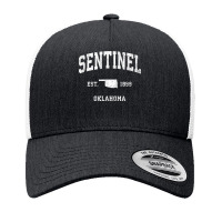 Sentinel Oklahoma Ok Vintage Athletic Sports Design T Shirt Yupoong Trucker Cap | Artistshot