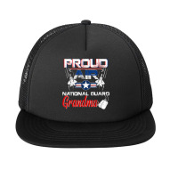 Proud Air National Guard Grandma Air Force Veterans Day Mens T Shirt Foam Snapback Hat | Artistshot