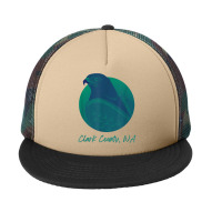 Clark County Wa Osprey Sea Green Raptor Ocean Bird T Shirt Foam Snapback Hat | Artistshot