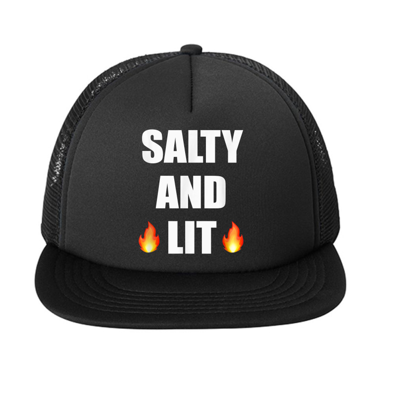 Salty And Lit T Shirt Christian Bold Faith Hope Joy Tee Foam Snapback Hat | Artistshot