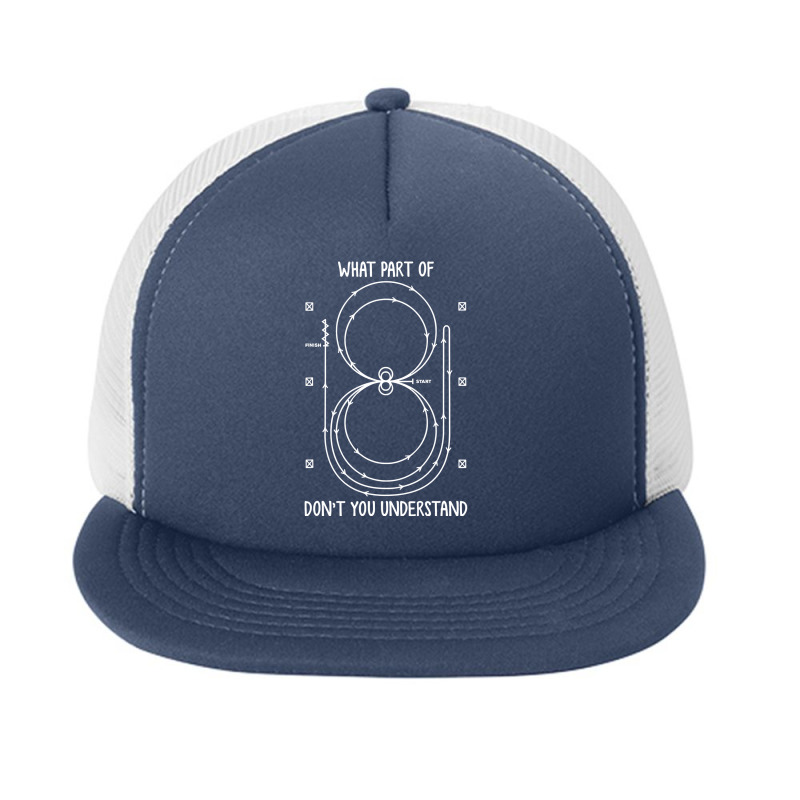 Funny Reining Pattern Western Horse Riding Equestrian T Shirt Foam Snapback Hat | Artistshot