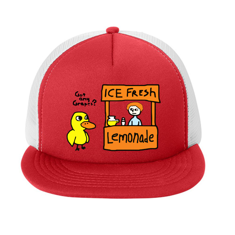 Duck At The Lemonade Stand Foam Snapback hat by Zenith | Artistshot