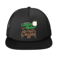 Wick Wax Instant Candle Maker Just Add Coffee Candles Gift T Shirt Foam Snapback Hat | Artistshot