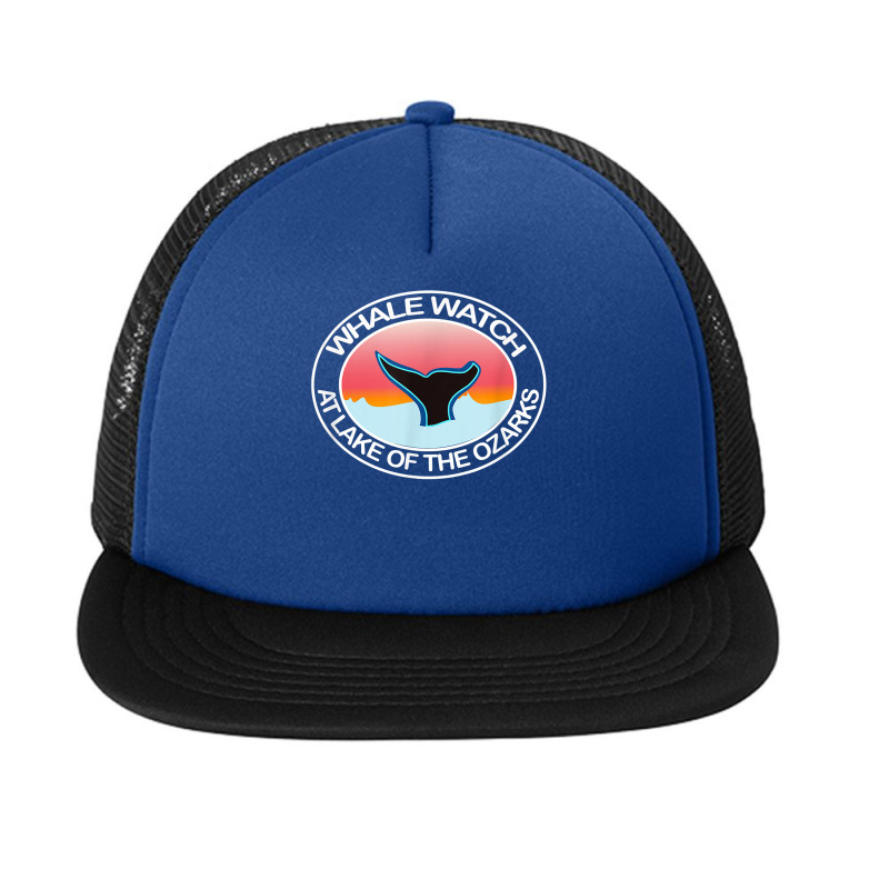 Funny Whale Watch At Lake Of The Ozarks Missouri Tail Water T Shirt Foam Snapback Hat | Artistshot