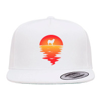 Icelandic T  Shirt Sunset Dog Icelandic Sheepdog T  Shirt 5 Panel Snapback Cap | Artistshot