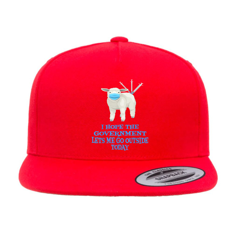 Sheep Sheeple Anti Vaccine Vax Mask Mandate Wants Go Outside T Shirt 5 panel snapback cap by jermonmccline | Artistshot