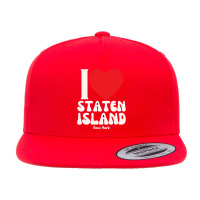 I Love Staten Island Lovers Retro Distressed Pullover Hoodie 5 Panel Snapback Cap | Artistshot