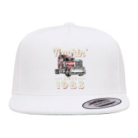 Womens Truckin Since 1983 Trucker Big Rig Driver 39th Birthday V Neck 5 Panel Snapback Cap | Artistshot