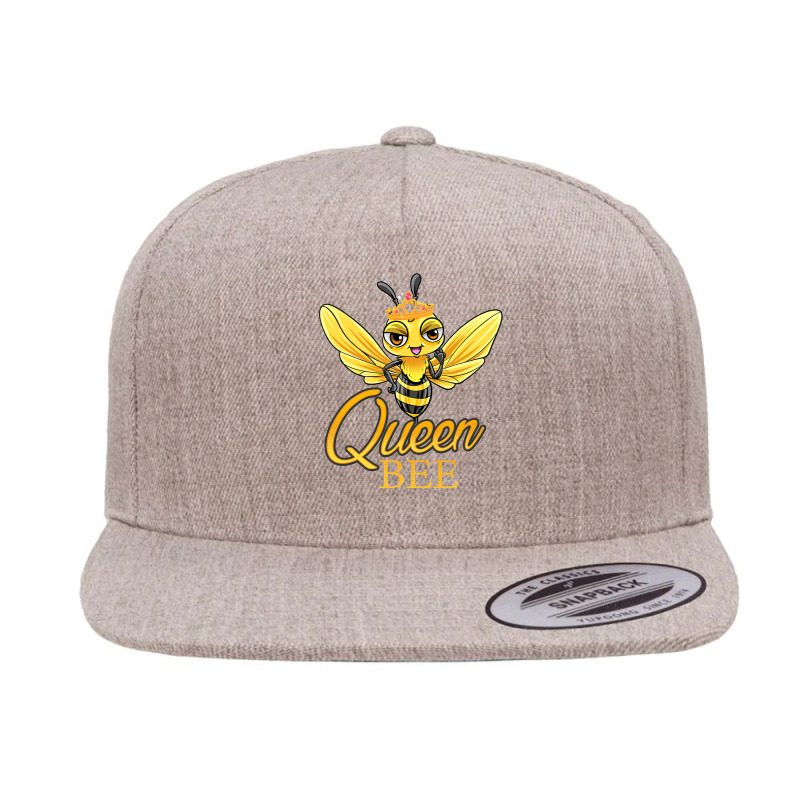 Bee Beekeeper Queen Bee Crown Women Girls Honey Bee Hive Beekeeping 92 5 Panel Snapback Cap | Artistshot