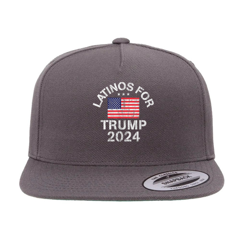 Latinos For Trump 2024 T Shirt 5 panel snapback cap by Smykowskicalob1991 | Artistshot