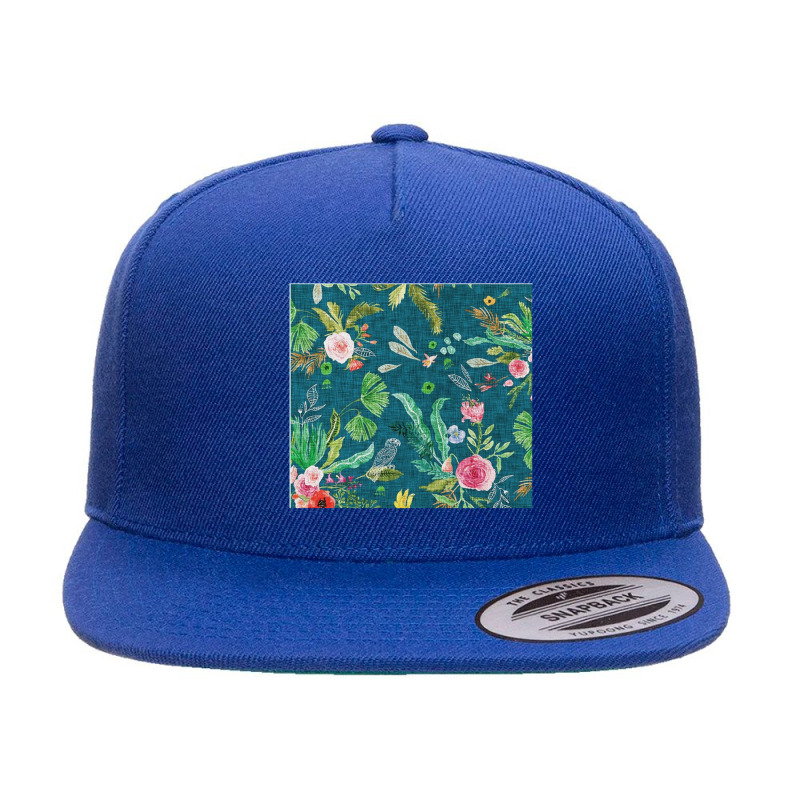 Paradisio Floral 5 panel snapback cap by panasadem | Artistshot