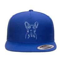 French Bulldog Typography T Shirt Word Art Frenchie Dog Gift 5 Panel Snapback Cap | Artistshot