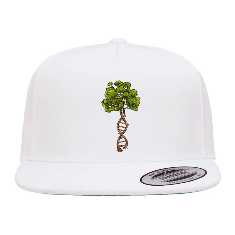 Dna Tree Of Life Science Genetics Biology Environment Lover T Shirt 5 panel snapback cap by AshleyPenez | Artistshot