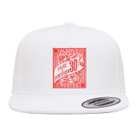 Vintage Algeria Postage Stamp Design 5 Panel Snapback Cap | Artistshot