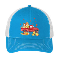 Cocker Spaniel Pumpkin Truck Fall Leaf Thanksgiving Halloween Pa Trucker Cap | Artistshot