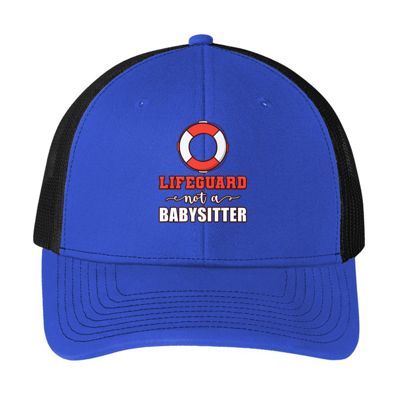 Mens Life Guard Not A Babysitter Seashore Marine Police Duty Premium Pa Trucker Cap | Artistshot