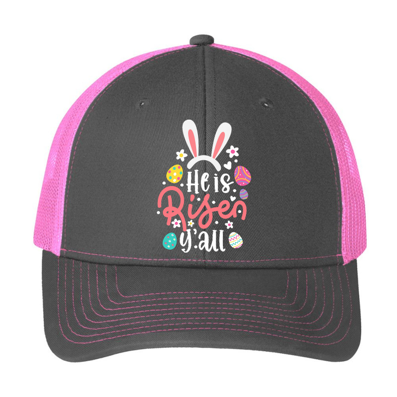 Bunny Ears T  Shirt Bunny Ears He Is Risen Y'all Easter Bunny Costume Pa Trucker Cap by juanalubowitz776 | Artistshot