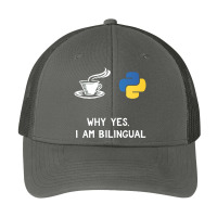 Funny Python Java Programmer Bilingual Coder Gift Tee Pa Trucker Cap | Artistshot