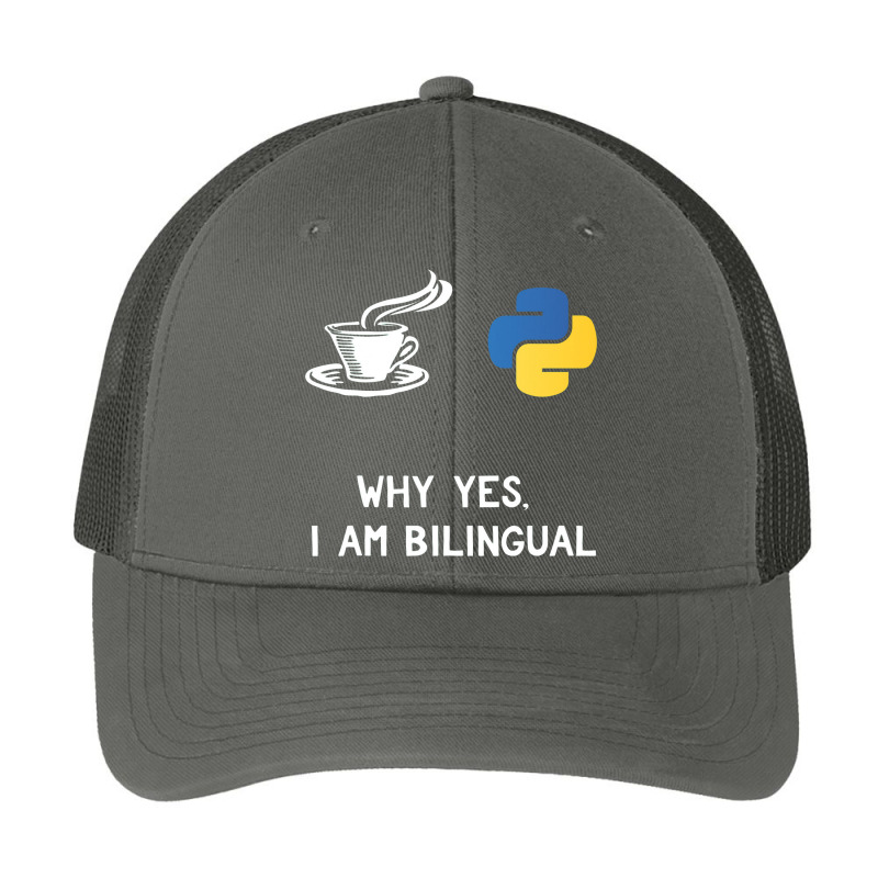 Funny Python Java Programmer Bilingual Coder Gift Tee Pa Trucker Cap by irhamtsani | Artistshot