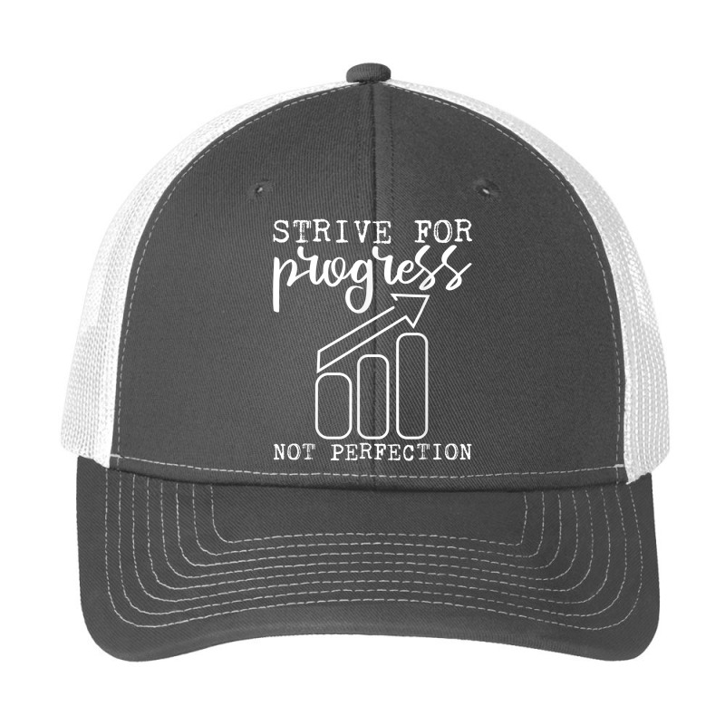 Strive For Progress Not Perfection T Shirt Pa Trucker Cap by zakarimullin | Artistshot