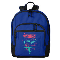 Warning! I Might Flip Out At Any Moment Funny Gymnast Girl Basic Backpack | Artistshot