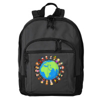 Earth Day Children Around The World Environmentalist T Shirt Basic Backpack | Artistshot