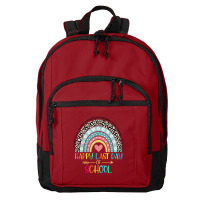 Happy Last Day Of School Teacher Student Graduation Rainbow 357 Basic Backpack | Artistshot