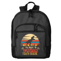 Ready To Crush Tenth Grade Dinosaur Back To School Basic Backpack | Artistshot