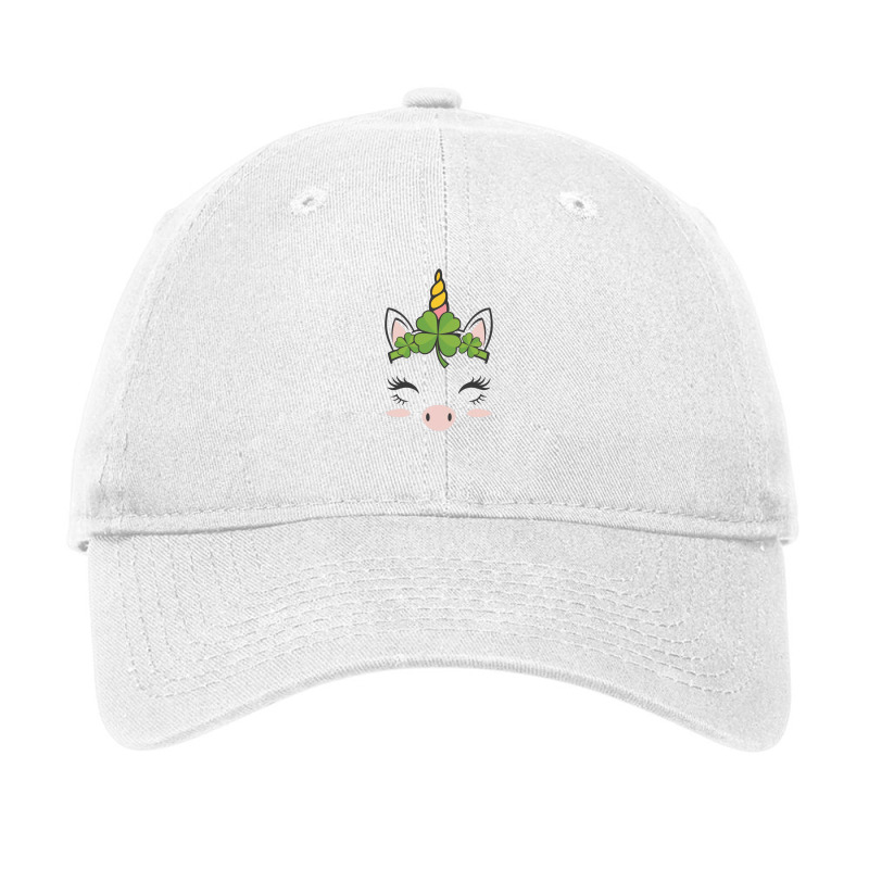 Cute Unicorn Face Adjustable Cap by John Nichols | Artistshot