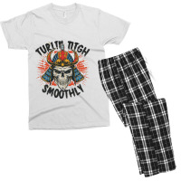 Turtling Through Life Smoothly Men's T-shirt Pajama Set | Artistshot