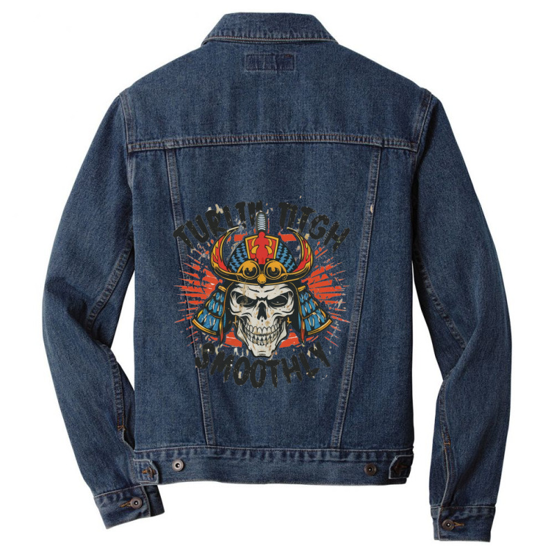 Turtling Through Life Smoothly Men Denim Jacket by John Nichols | Artistshot