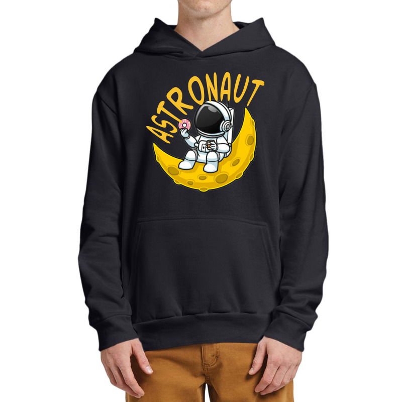 Astronaut And The Moon Urban Pullover Hoodie | Artistshot