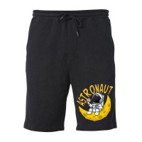 Astronaut And The Moon Fleece Short | Artistshot