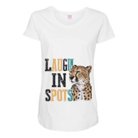 A Portrait Of A Cheetah Maternity Scoop Neck T-shirt | Artistshot