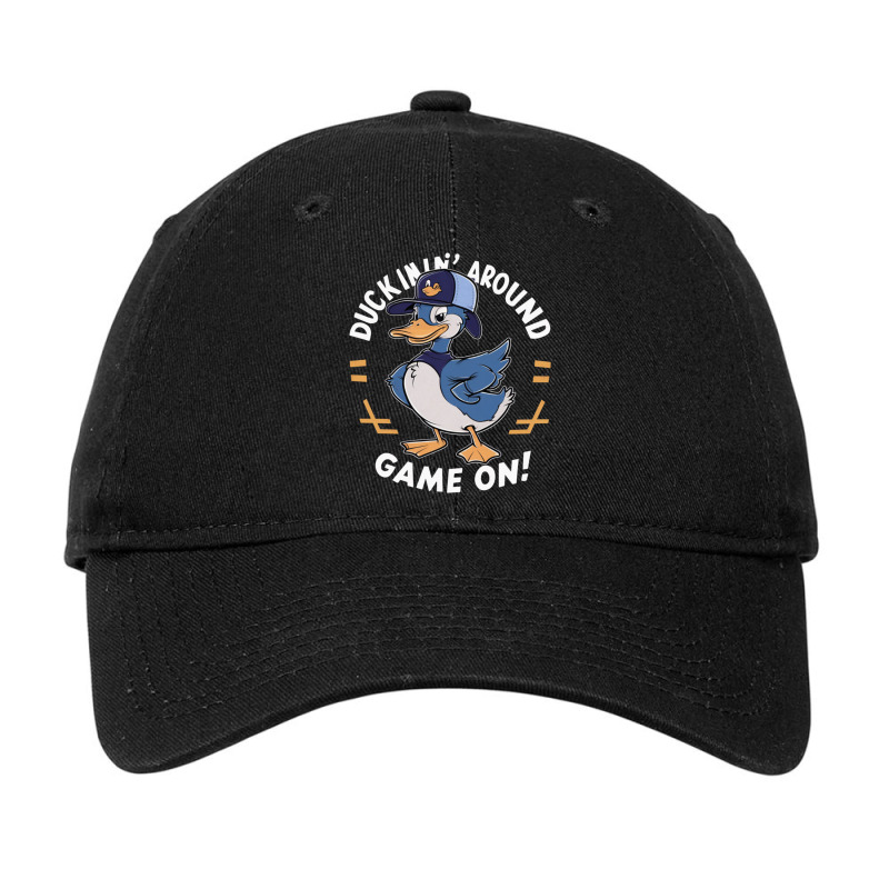 Duckin' Around Game On Adjustable Cap by John Nichols | Artistshot