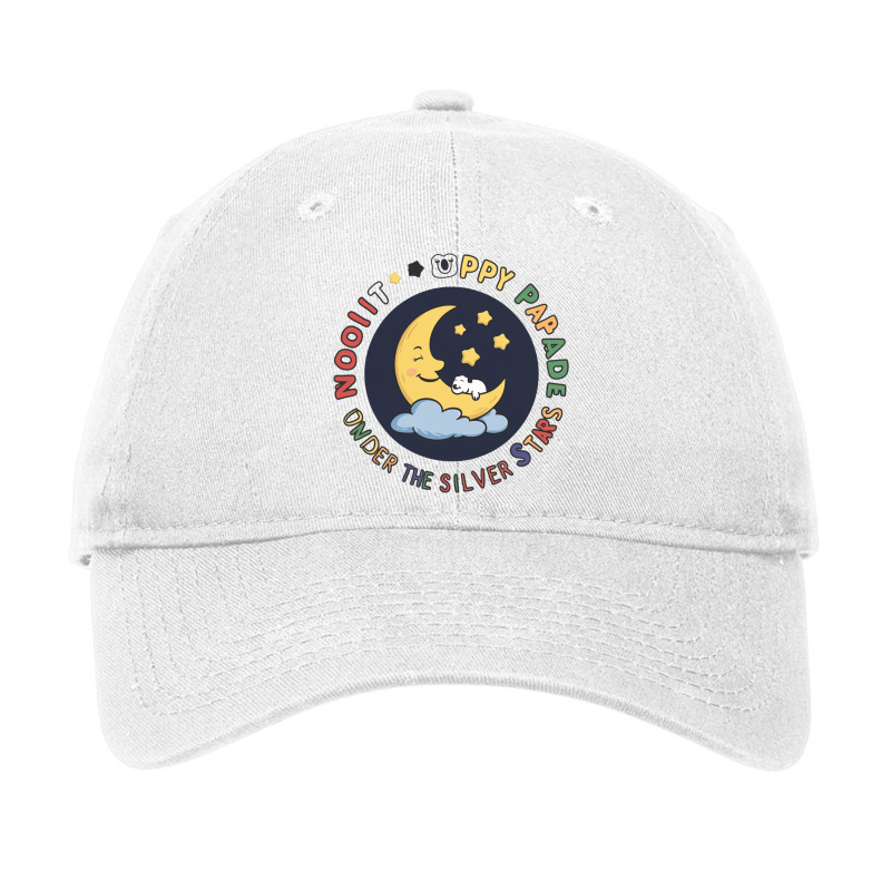 Moonlit Puppy Parade Under The Silver Stars Adjustable Cap | Artistshot