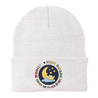 Moonlit Puppy Parade Under The Silver Stars Beanie | Artistshot