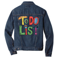 To Do List Men Denim Jacket | Artistshot