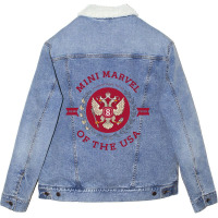 Mini Marvel Of The Usa Unisex Sherpa-lined Denim Jacket | Artistshot