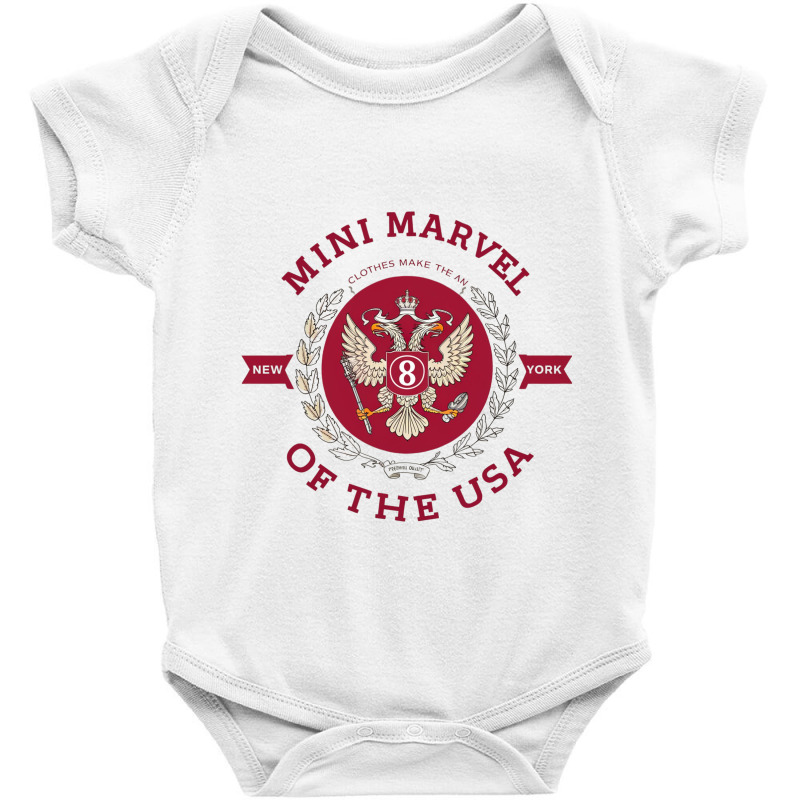 Mini Marvel Of The Usa Baby Bodysuit | Artistshot