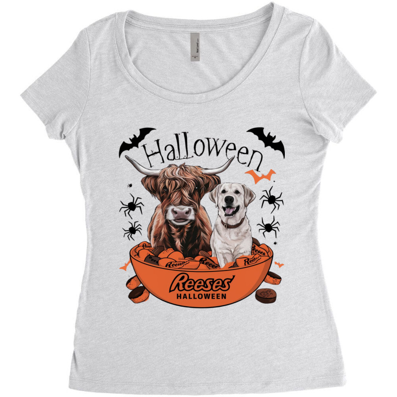 Reeses Halloween Candy Women's Triblend Scoop T-shirt by Charity Aduset | Artistshot