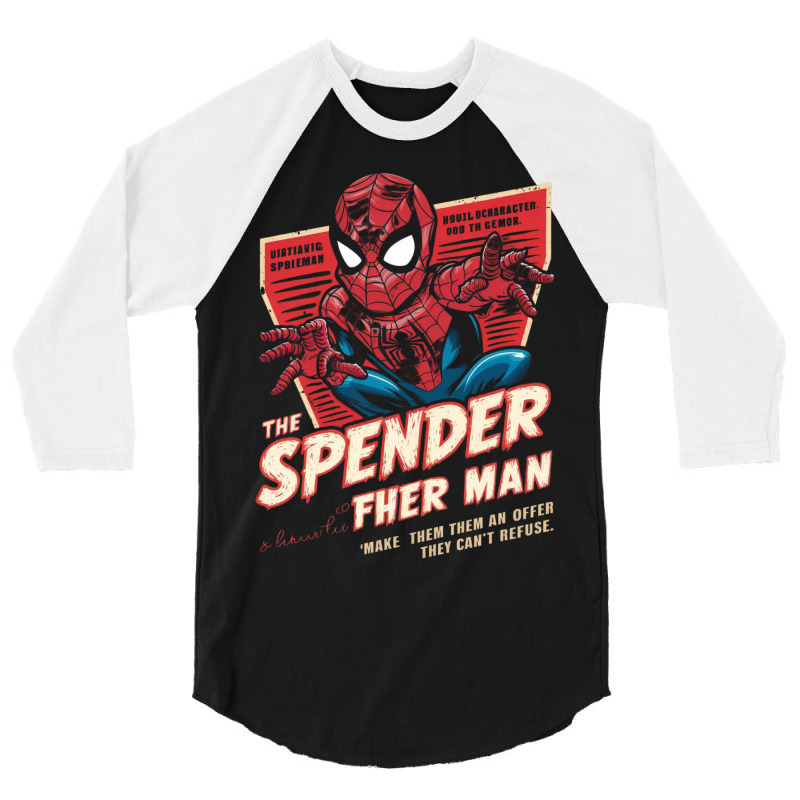 The Spender Man 3/4 Sleeve Shirt | Artistshot