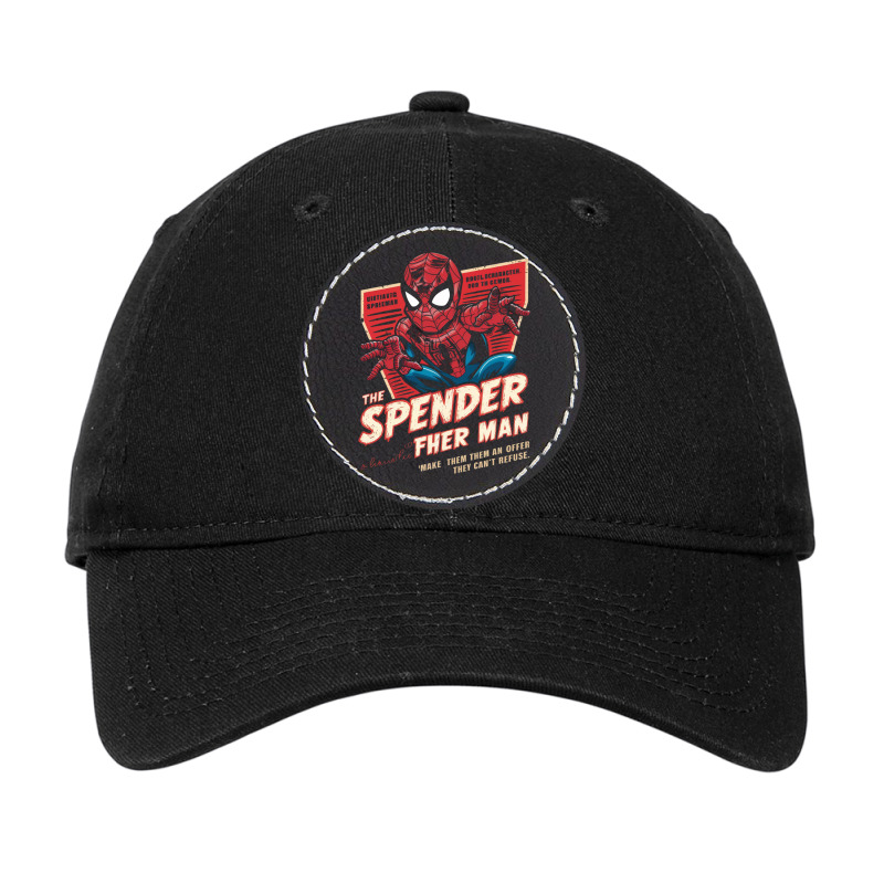 The Spender Man Adjustable Cap - Leatherette Patch | Artistshot